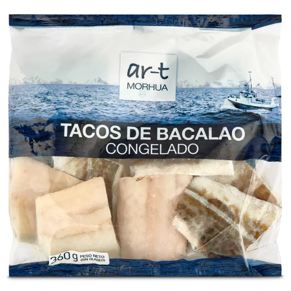 Tacos de bacalao ArtMorhua bolsa 360 g