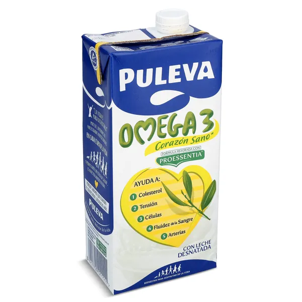 Leche desnatada omega 3 Puleva 1 L 3