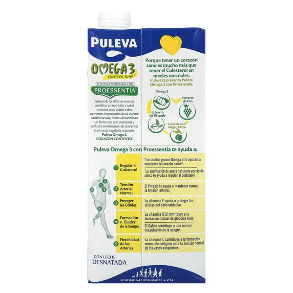 Leche desnatada omega 3 Puleva 1 L 4