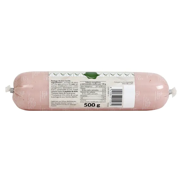 Pechuga de pavo bajo en grasa y reducido en sal Nuestra Alacena de Dia 500 g 3
