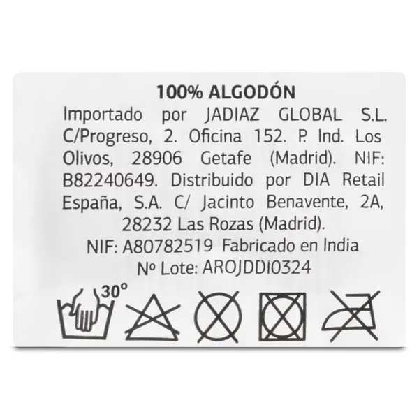 Bolsa de algodón rosa Dia 1 unidad 4