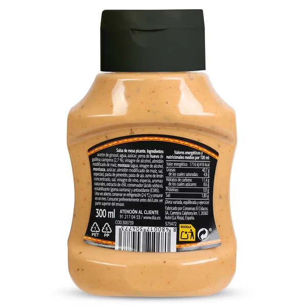 Salsa mayo sriracha Dia Salseo 300 ml 3