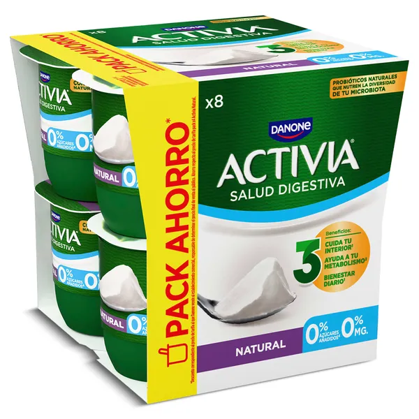 Bífidus natural desnatado Activia pack 8 x 120 g