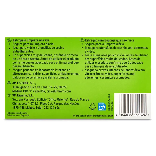 Estropajo salvauñas delicate Scotch brite pack 2 unidades 4