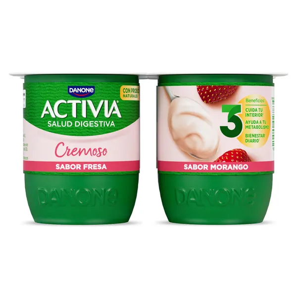 Bífidus cremoso con fresa Activia pack 4 x 115 g 2
