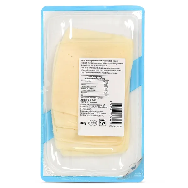 Queso de vaca barra gallega Dia El Cencerro 100 g 2