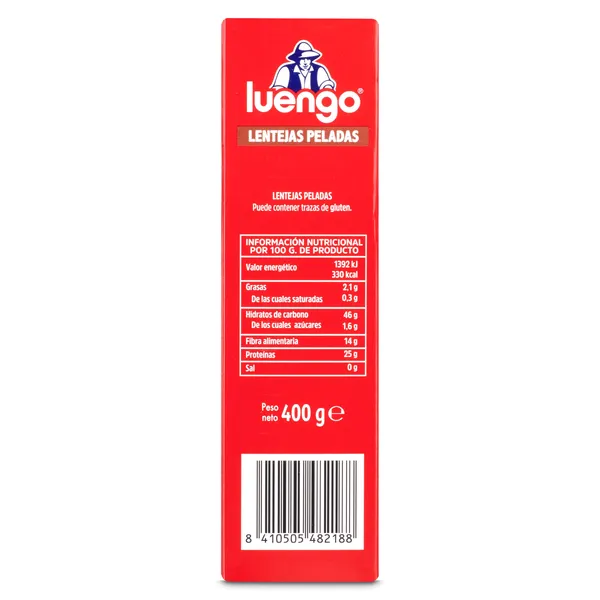 Lentejas rojas peladas Luengo 400 g 3