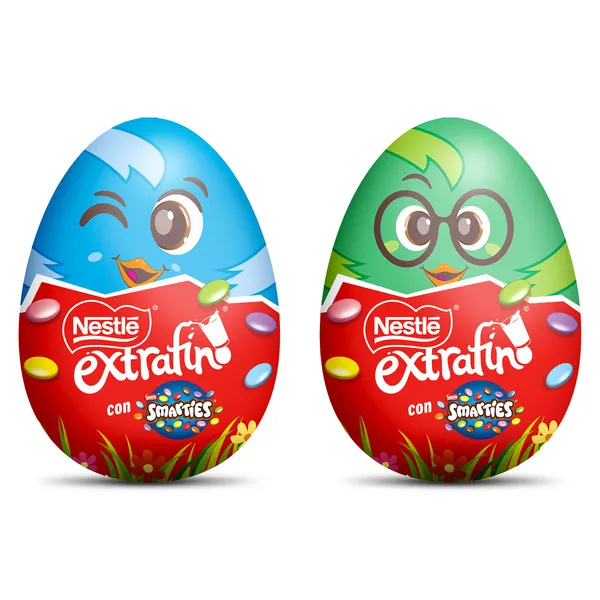 Huevo de chocolate con smarties Nestlé Extrafino 40 g 3