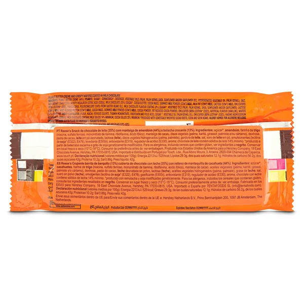 Barrita de chocolate con crema de cacahuete Reeses's bolsa 42 g 3