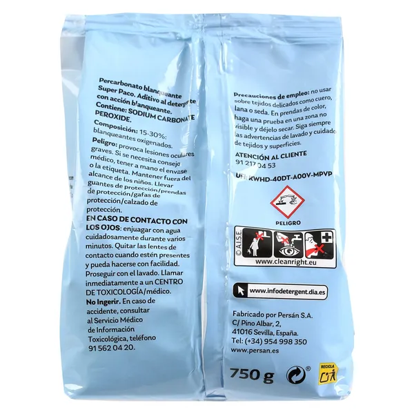 Percarbonato blanqueante Dia Super Paco 750 g 5