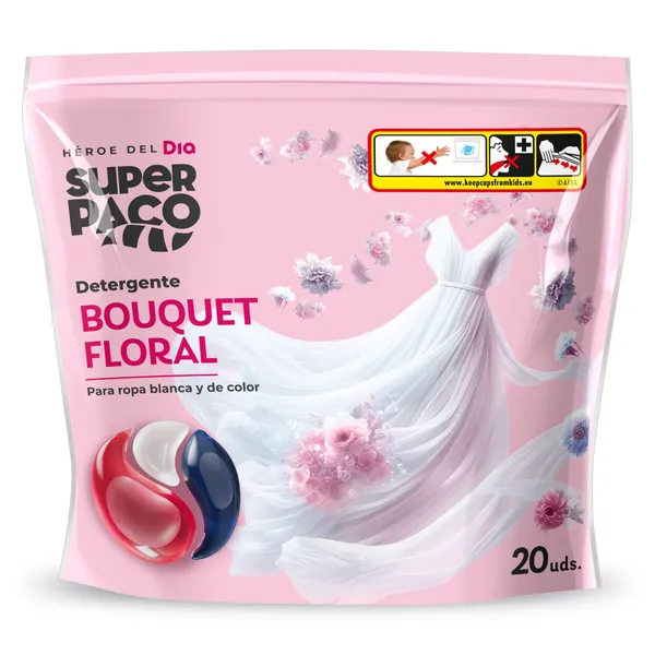 Detergente en cápsulas floral Dia Super Paco 20 unidades 2