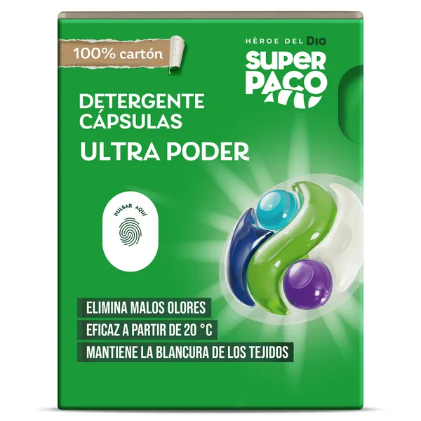 Detergente en cápsulas ultra poder Dia Super Paco 18 unidades 2