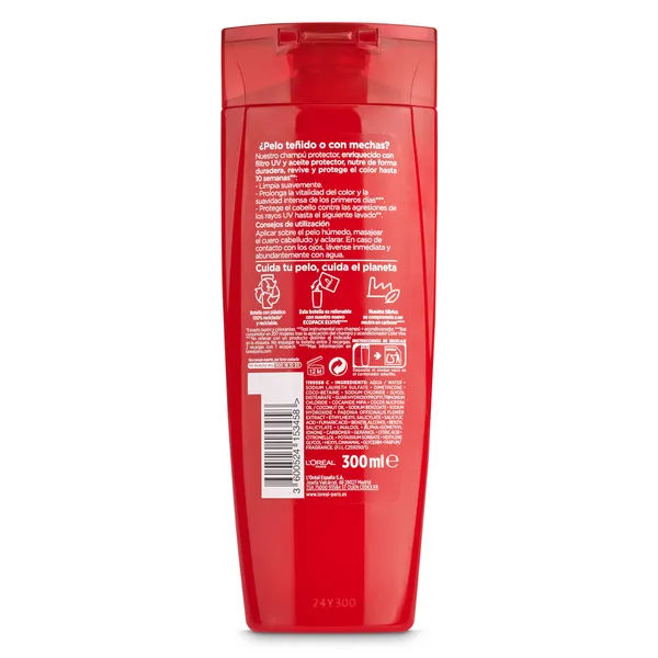 Champú protector del color cabello Elvive 300 ml 3