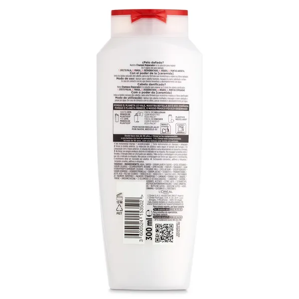 Champú reparador cabello muy dañado Elvive botella 300 ml 2