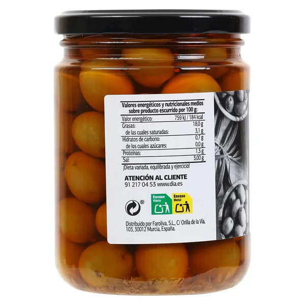 Aceitunas coloradas Dia Vegecampo 250 g 3