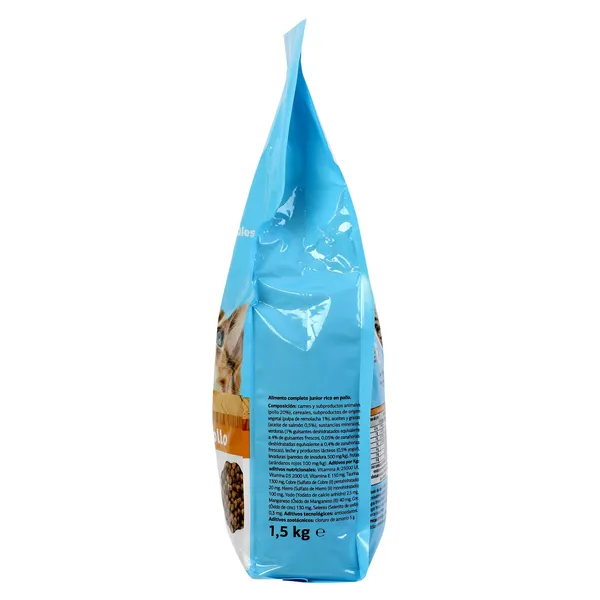 Alimento para gatos junior con pollo Deligato de Dia bolsa 1.5 Kg 4