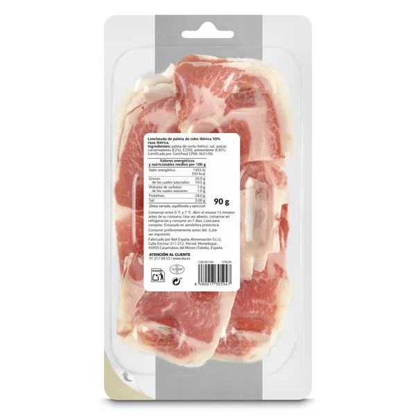 Pétalos paleta de cebo 50% raza ibérica Dia Nuestra Alacena 90 g 2