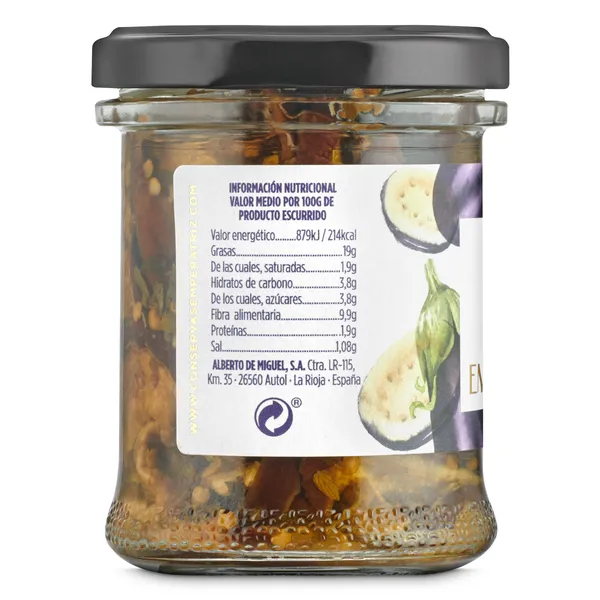 Berenjena seca en aceite Emperatriz frasco 80 g 3