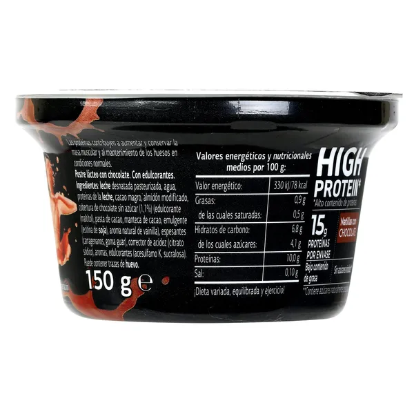 Natillas de chocolate alta en proteínas Dia Láctea tarrina 150 g 3