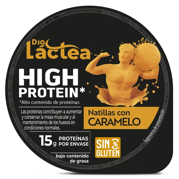 Natillas con caramelo alta en proteínas Dia Láctea tarrina 150 g 2