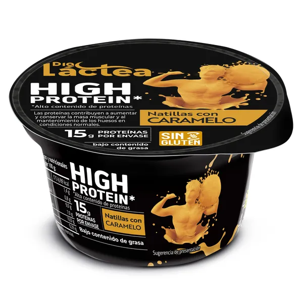 Natillas con caramelo alta en proteínas Dia Láctea tarrina 150 g
