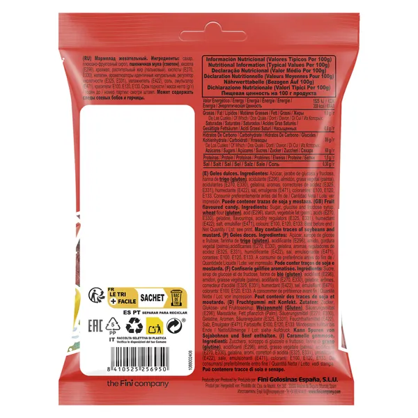 Mini regalices sour boom colour mix Fini bolsa 90 g 3