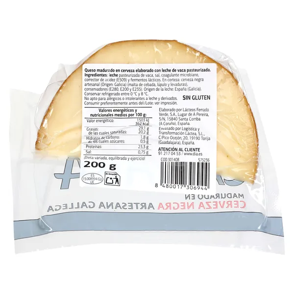 Queso madurado en cerveza negra Canalla El Cencerro de Dia 200 g 3