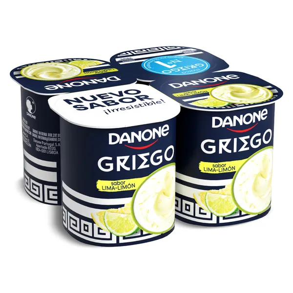 Yogur griego lima-limón Danone pack 4 x 110 g