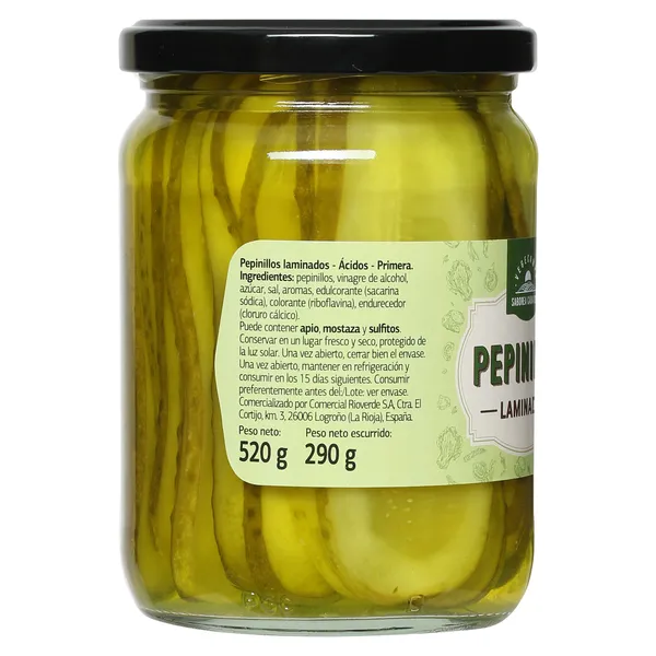 Pepinillos laminados Vegecampo de Dia frasco 290 g 3