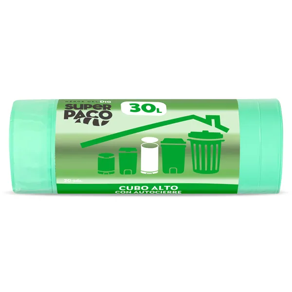 Bolsa de basura 30 L cubo alto con autocierre Dia Super Paco 20 unidades 2