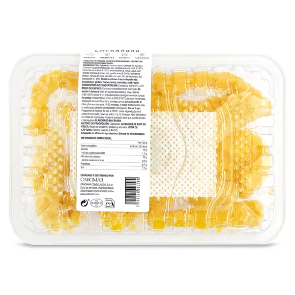 Rabas empanadas Marnatura bandeja 250 g aprox. 3