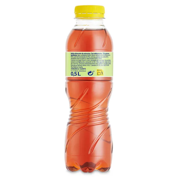 Refresco de té al limón zero Dia Upss botella 50 cl 2