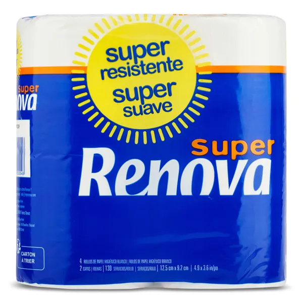 Papel higiénico super 2 capas Renova 4 unidades 2