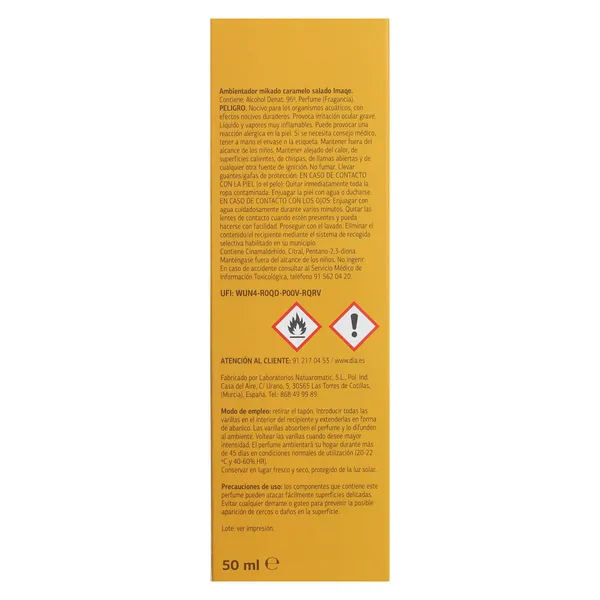 Ambientador mikado caramelo salado Imaqe de Dia caja 50 ml 4