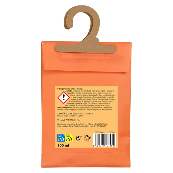 Sobre perfumado canela y naranja Imaqe de Dia bolsa 2 unidades 2