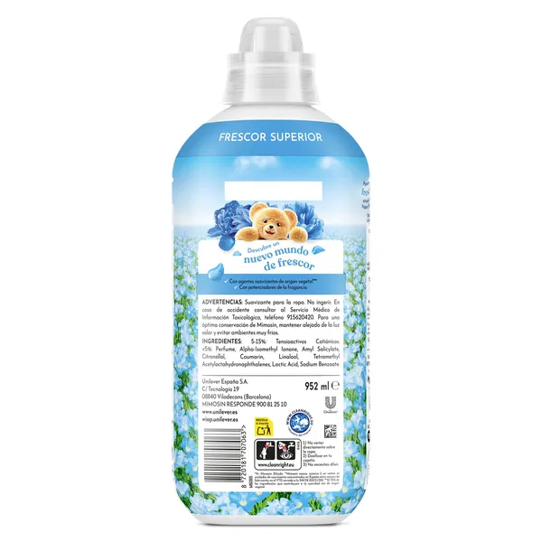 Suavizante concentrado extra fragancia azul vital Mimosin 56 lavados 3