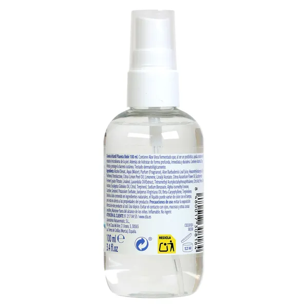 Agua de colonia infantil Planeta Bebé de Dia spray 100 ml 2