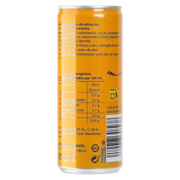 Tónica Dia Toni Tónico lata 25 cl 2