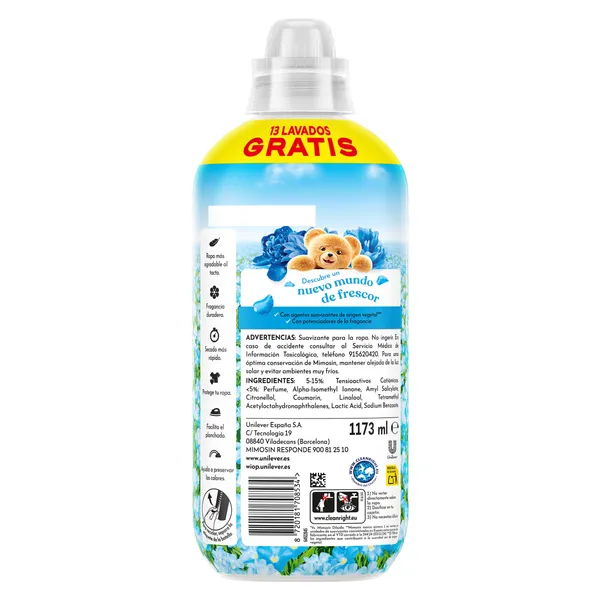Suavizante azul Mimosin 69 lavados 3