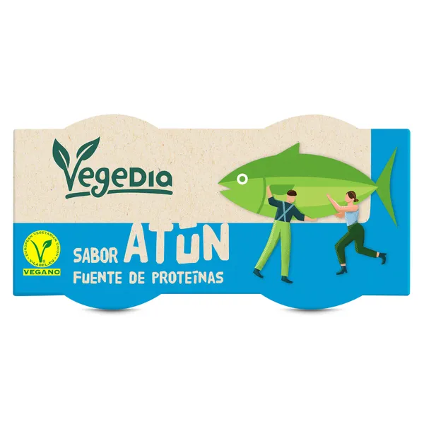 Preparado vegano sabor atún Dia Vegedia lata 2 x 80 g 2