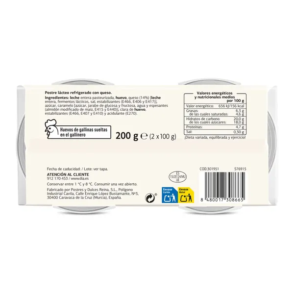 Flan de queso Dia Caprichoso 2 x 100 g 5