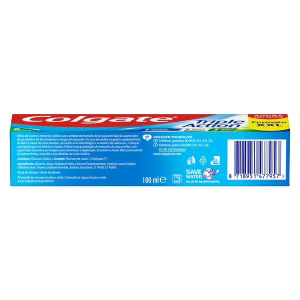 Pasta de dientes Colgate Triple Action 100 ml 4
