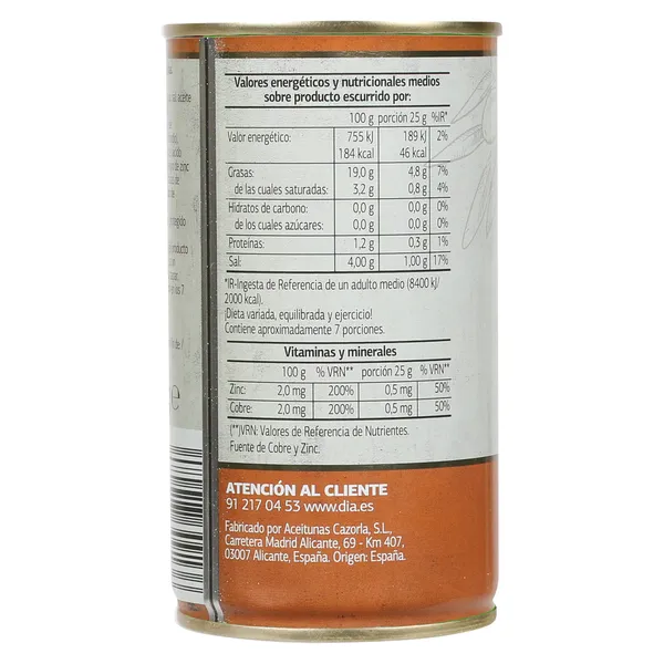 Aceitunas romeras Dia Vegecampo 185 g 3