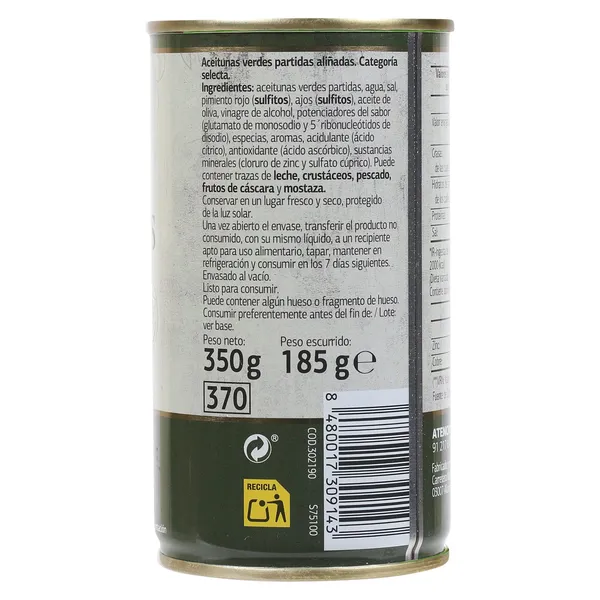 Aceitunas verderonas chupadedos Dia Vegecampo 185 g 3