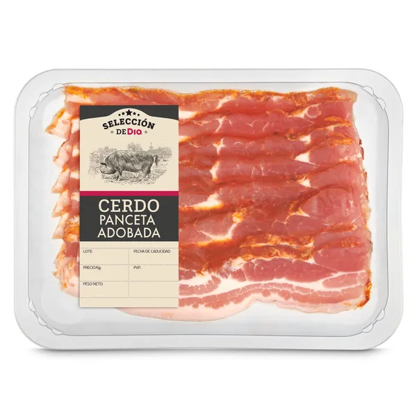 Panceta adobada de cerdo Selección de Dia bandeja 300 g aprox. 2