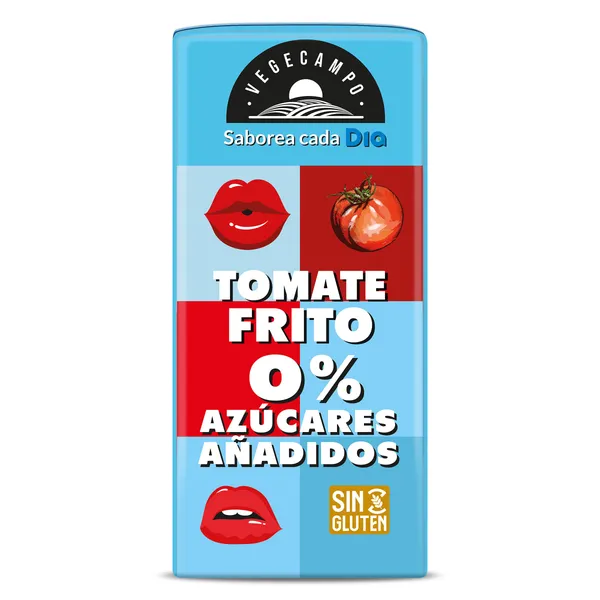 Tomate frito 0% azúcares añadidos Dia Vegecampo 390 g 2