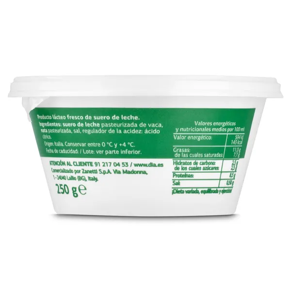 Ricotta Dia Selección Mundial 250 g 4