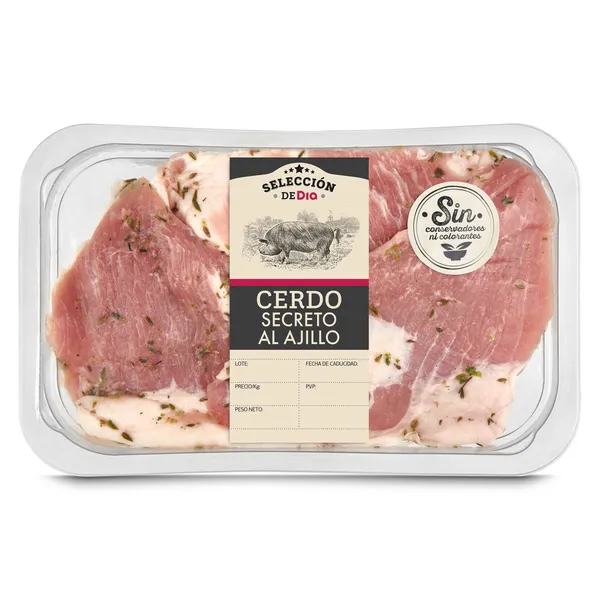 Secreto de cerdo al ajillo Selección de Dia 350 g aprox. 2