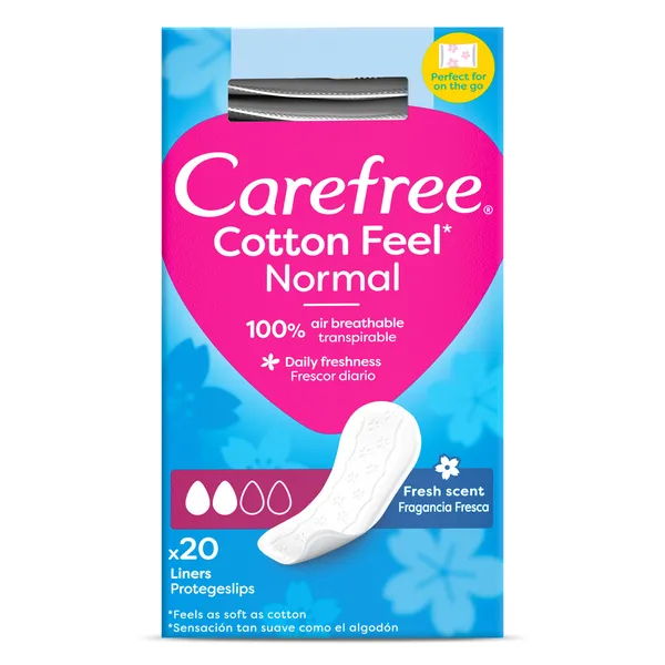 Protegeslips normal fresh plegables Carefree caja 20 unidades 2