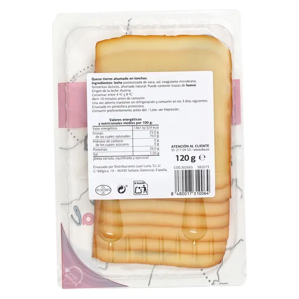 Queso ahumado Talkäse Selección Mundial de Dia sobre 120 g 2